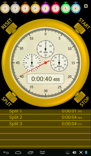 stopwatch app screenshot