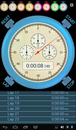 stopwatch app screenshot