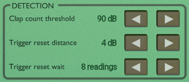 count detection settings