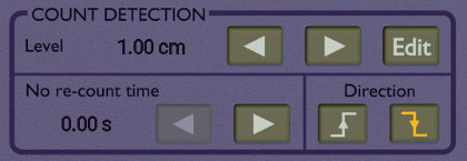 count detection settings