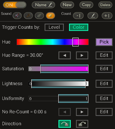 trigger by color